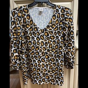 Cute Large Print Leoparf Tunic